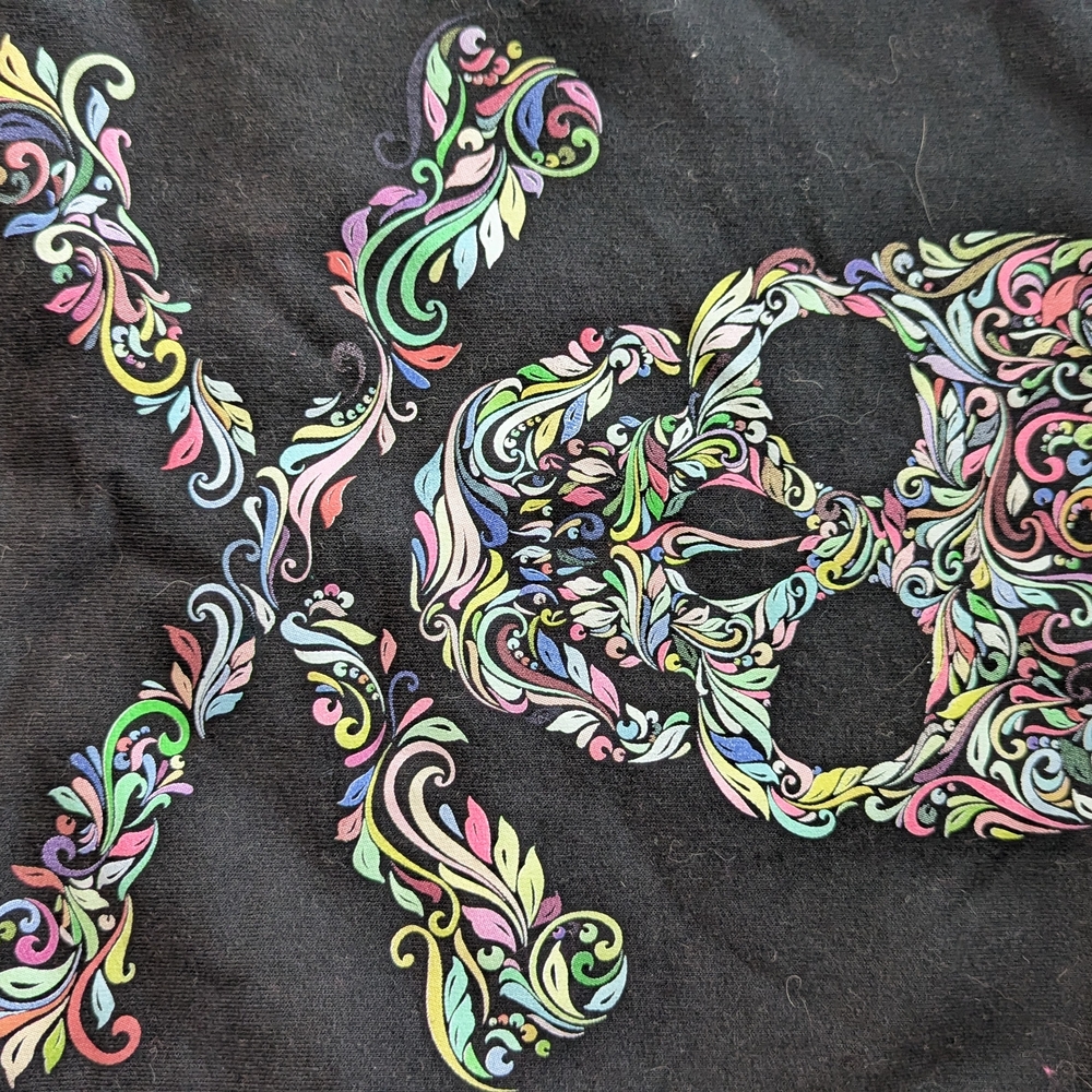 Boutique black skull and crossbones Sweatshirt